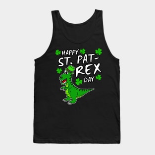 Happy St. Pat-Rex Day Dinosaur St. Patrick's Day 2022 Tank Top